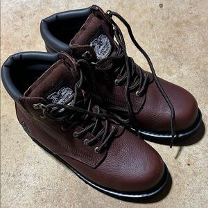 Georgia Boot Dark Brown Lace-Up Work Boots